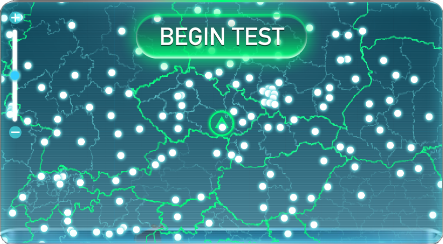 Test your Internet connection speed at Speedtest.net